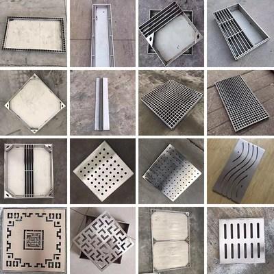 井盖不锈钢装饰隐形方形排水沟盖板水篦井盖