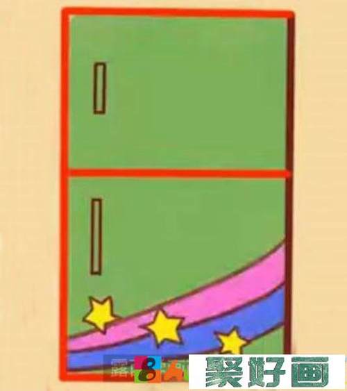儿童画教程怎么画冰箱