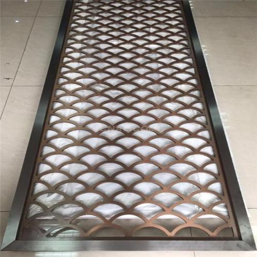 不锈钢板激光镂空屏风