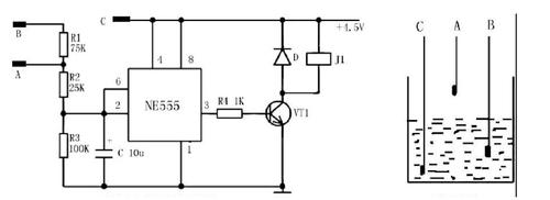 水位开关应用原理图