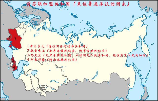 俄罗斯在前苏联各加盟共和国插钉子这些国家随时准备加入俄罗斯