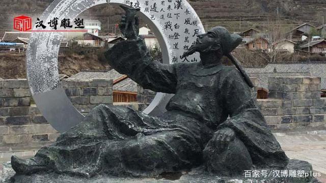 李白人物雕塑鉴赏;领略雕塑底蕴向"诗仙"李白致敬