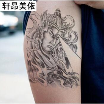 二郎神头像纹身