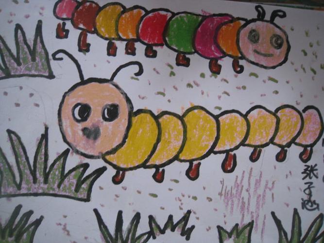 油画棒——毛毛虫