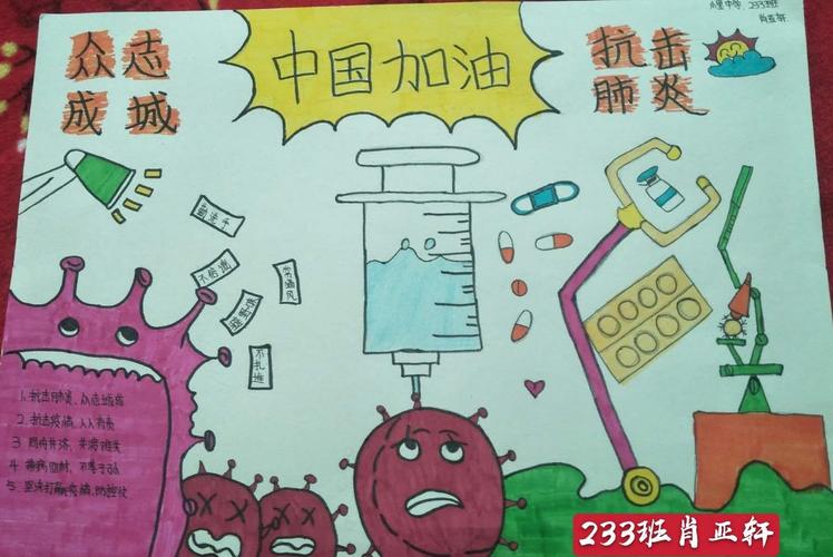 小里中学"疫情防控,从我做起"手抄报优秀作品展播