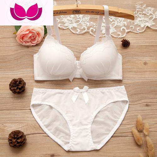 七斓大学女生内衣内裤一套萝莉女学生高中少女22岁成人文胸无钢圈胸罩