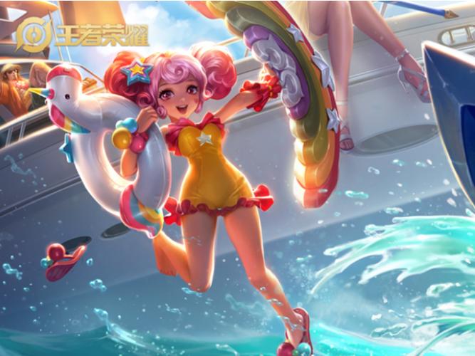 王者荣耀:女英雄换上泳装,虞姬肤白貌美,看到最后恋爱了!