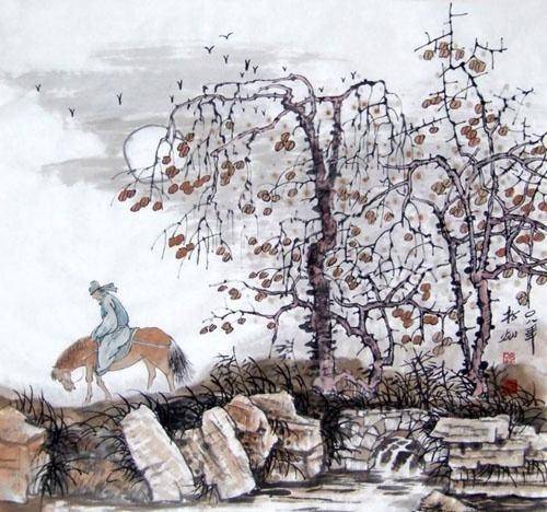 《天净沙秋思》天净沙秋思古诗图画中考古诗赏析 天净沙 秋思 图片