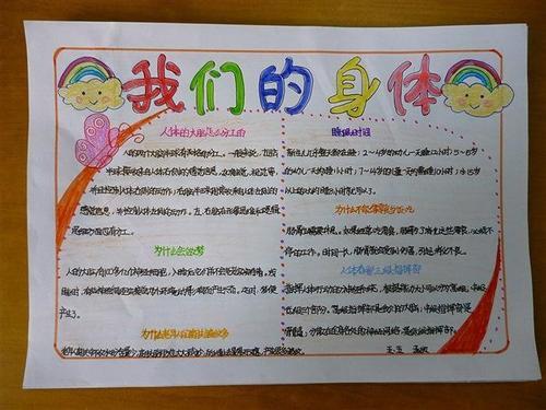 我们的身体手抄报人体真的很奇妙手抄报