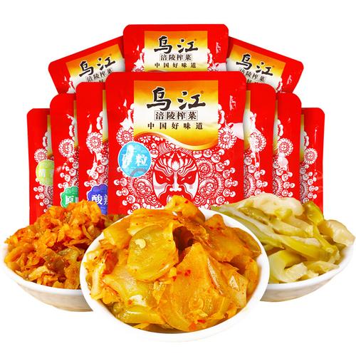 正宗乌江涪陵榨菜80g*10袋装清爽榨菜丝小包装清淡开味下饭菜咸菜