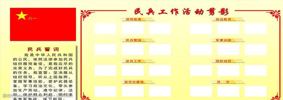 民兵展板图片
