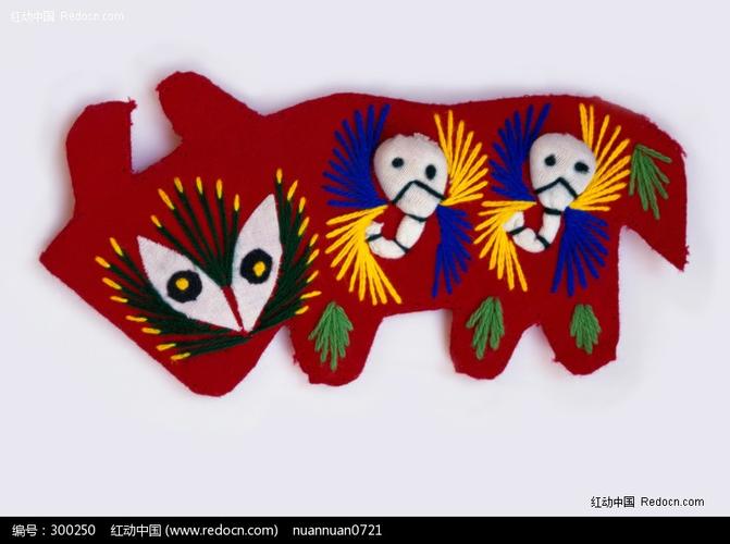 中国传统民间手工艺品-布艺羊设计图片