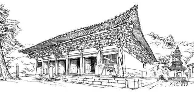 佛光寺东大殿 注:图片由古建画家连达提供,版权归作者本人所有,请勿