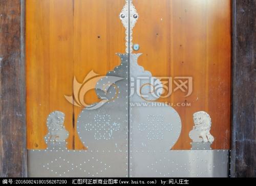 传统门饰儿童简笔画