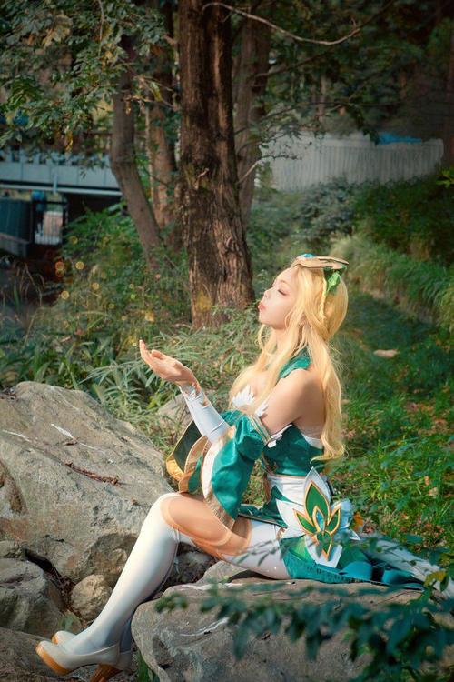 cos:王者荣耀王昭君精灵公主cos正片@葵奈美惠子