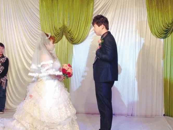 图:付琳和王哲的婚礼现场\网络图片