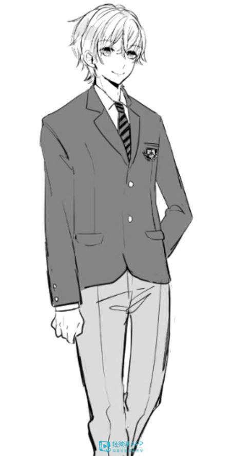 二次元男生的校服画法教程