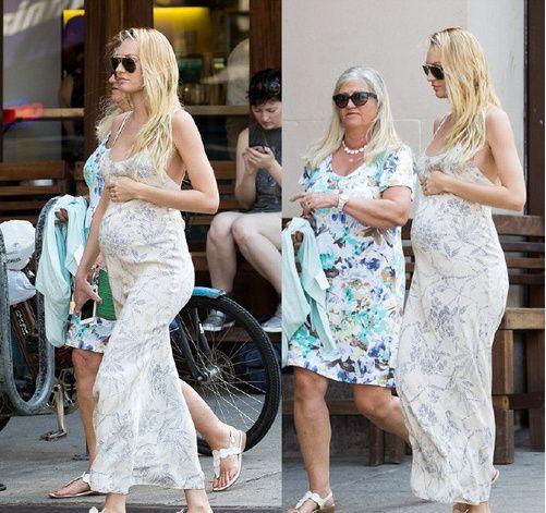 candice swanepoel 怀孕穿搭记.糖糖美呆了,除了肚子