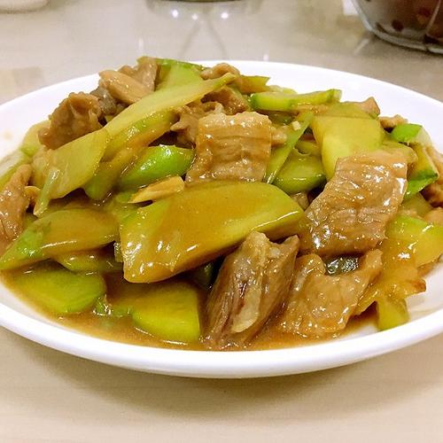 佛手瓜炒肉片