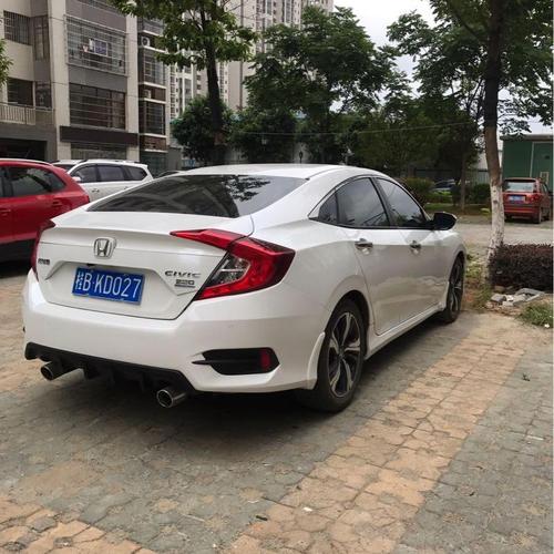 柳州2016年10月本田思域2016款220turbocvt豪华版白色自动档