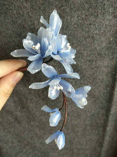 紫色的莲花,蓝色的兰花来自合集墨香系列· 关注合集手工热缩片曦澄