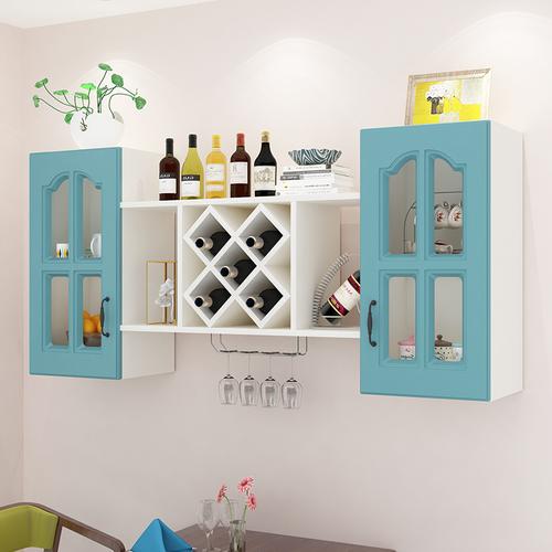 寻木匠定制创意酒柜吊柜壁挂墙壁红酒架置物架家用简约餐厅壁柜储物挂