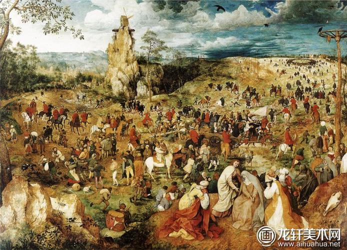 勃鲁盖尔受难之路老勃鲁盖尔宏大场景人物画赏析