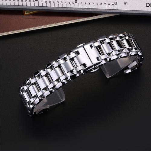 傲途原装表带适用于浪琴心月手表带l8110111113精钢表带女表链16mm