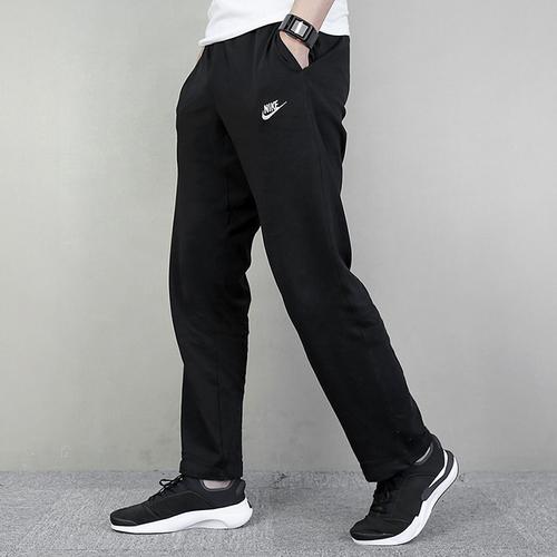耐克nike运动裤男裤薄款黑色宽松直筒休闲长裤804422010