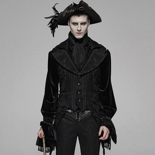 魔叹╋punk rave复古哥特贵族gothic舞台装男不对称