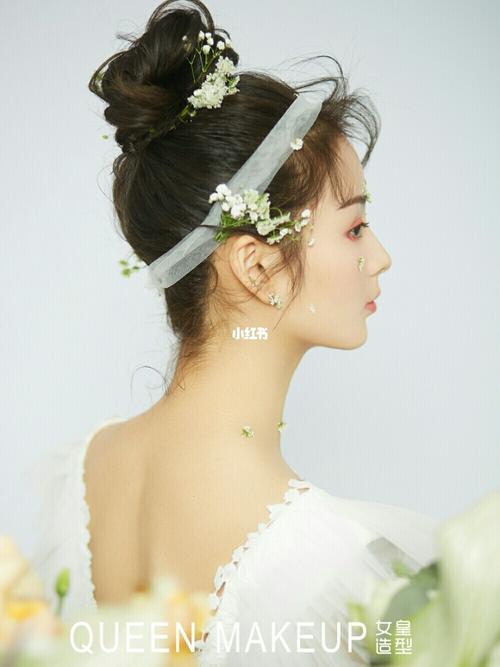 轻盈 唯美的新娘造型97森系鲜花新娘造型_化妆_新娘