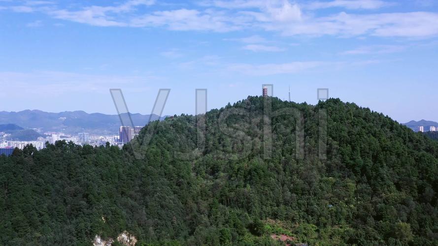 4k航拍遵义凤凰山老城区全景_3840x2160_高清视频素材