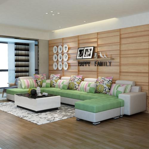 布艺沙发小大户型客厅沙发组合可拆洗转角家具u型沙发