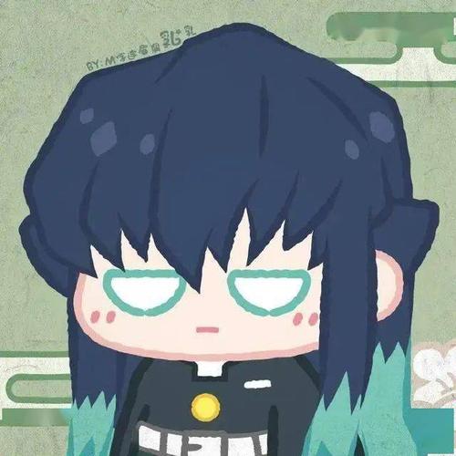 鬼灭之刃:九柱q版超可爱头像,迷上猪猪,爱上无惨