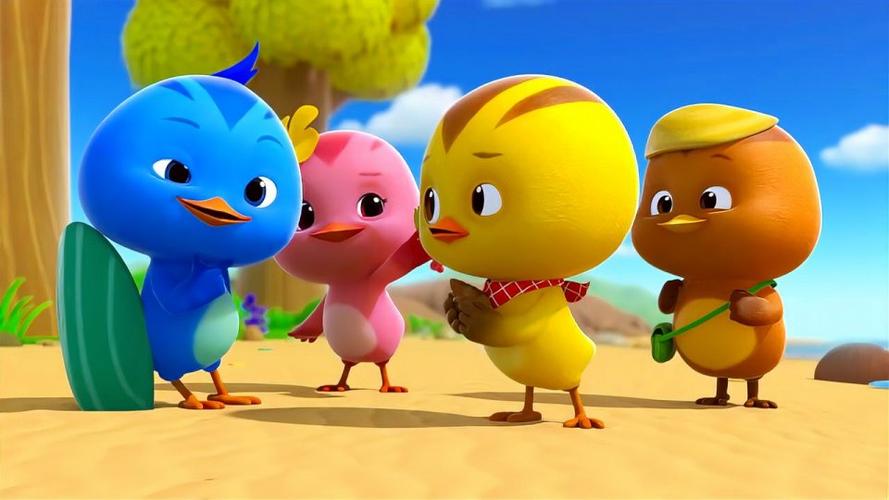 萌鸡小队萌鸡小队找贝壳比赛欢欢找的贝壳是最大的太酷了