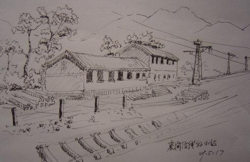 这个小站叫"大米溪"——估计这里曾经是从水道运输大米的码头