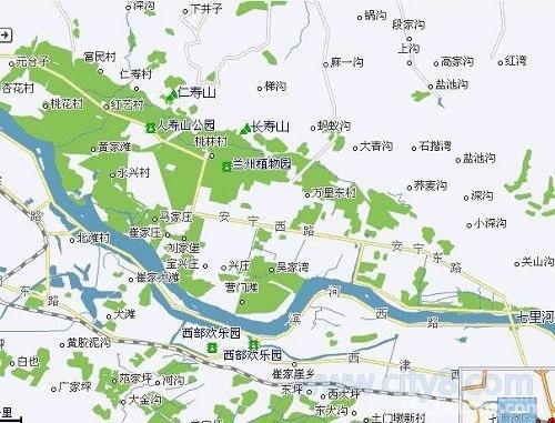 2008最新兰州地区地图高清版大地图