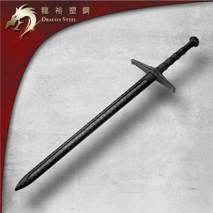 台湾进口龙裕西洋骑士剑未开刃冷钢塑钢刀西方十字