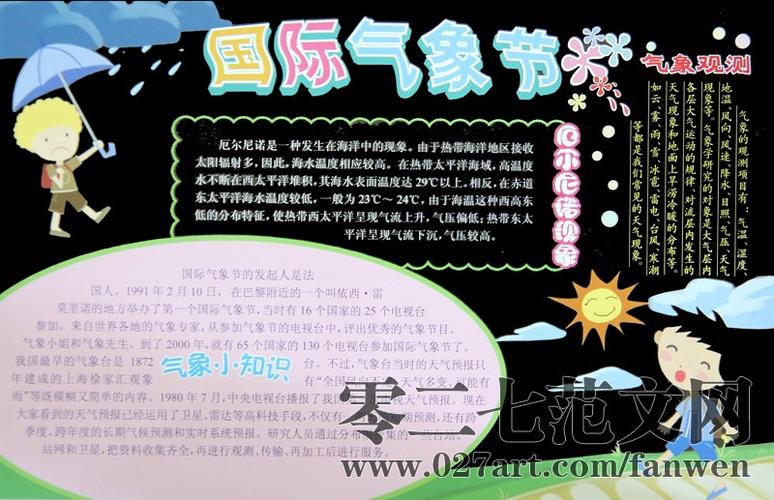 世界气象日黑板报内容欣赏