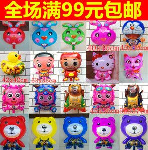 小猪佩奇喜洋洋熊出没猪黄鸭葫芦娃汪汪队卡通太空球飘空球混批