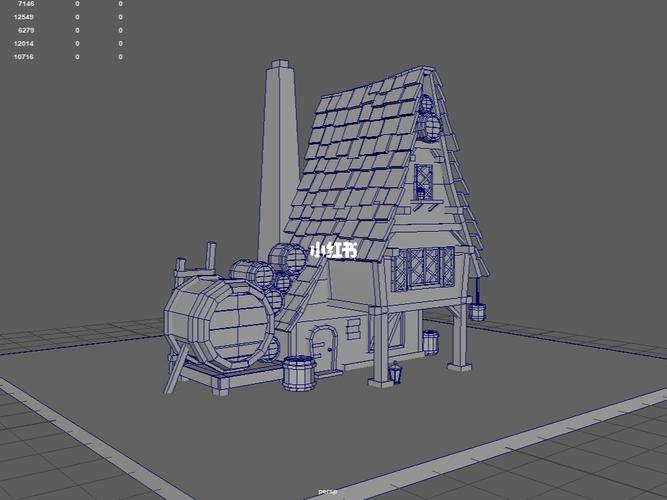 78maya | 小酒馆_酒馆_建模_3d建模_文化_绘画