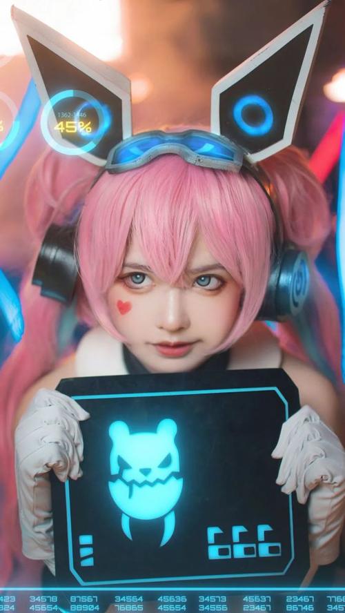 cos:王者荣耀安琪拉-心灵骇客cos正片@北原美呆