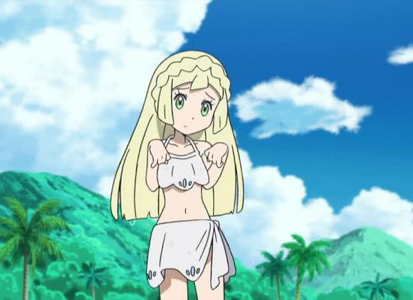 神奇宝贝历代女主泳装照,小霞满脸害羞,莉莉艾乖巧可爱