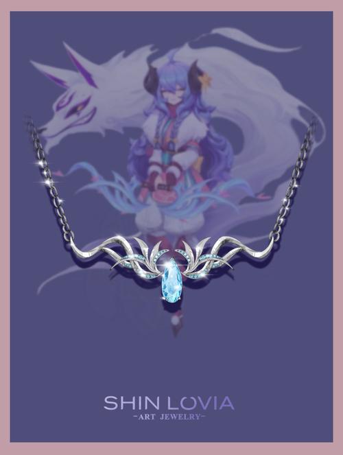 原创珠宝设计手绘《灵魂莲华-千珏》_英雄联盟_珠宝设计_英雄联盟