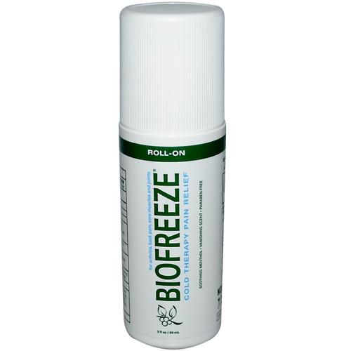 biofreeze, biofreeze,冷疗法缓解疼痛,走珠式,3液体盎司(89毫升)