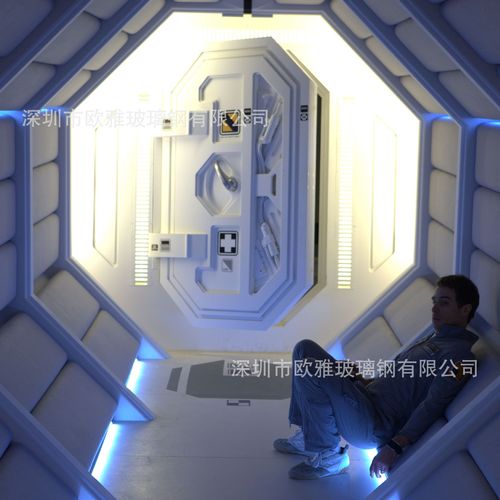定制特制门 影视道具拍摄基地电影月球太空门玻璃钢美陈 网红摄影