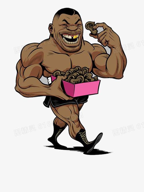 卡通肌肉男