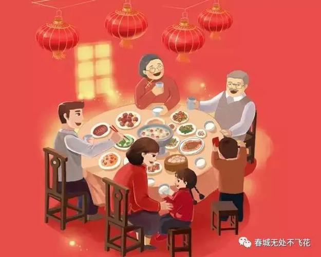 早早的与家人去菜市场购买食材 精心准备一顿久违的除夕团圆饭 全家