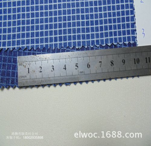 白色印花网格 4毫米宽衣服制衣布料 格子装饰帽布 方格四角形2988