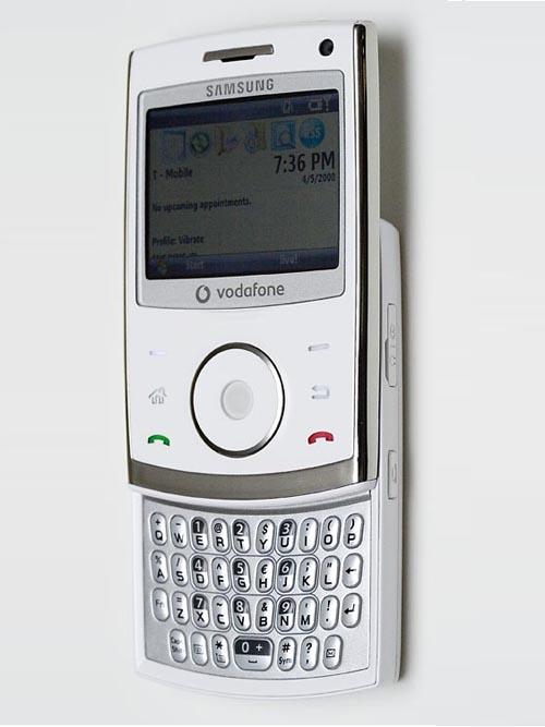 滑盖全键盘 三星商务智能手机i620图赏